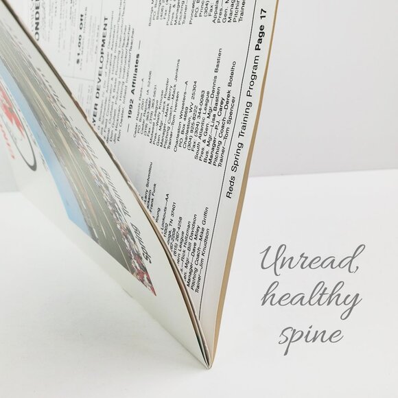 Cincinnati Reds Program Vintage 1992 Spring Training Tickets Schedule Etc. MLB - Picture 9 of 10